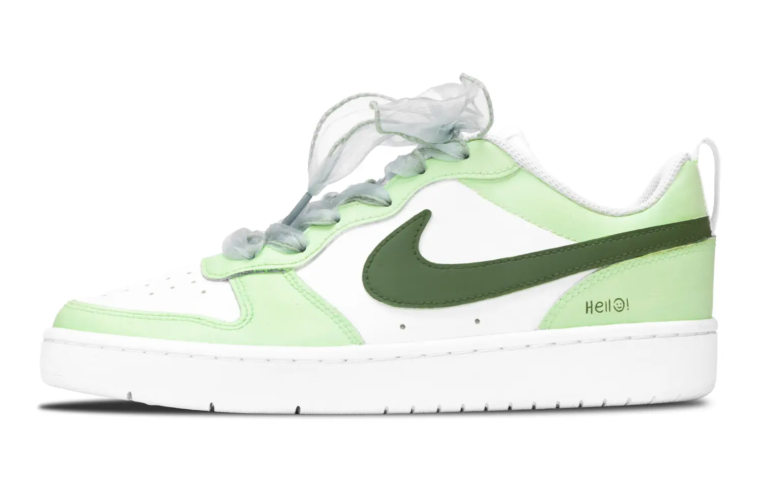 

Низкие детские кроссовки для скейтбординга Court Borough для подростков Nike, зеленый