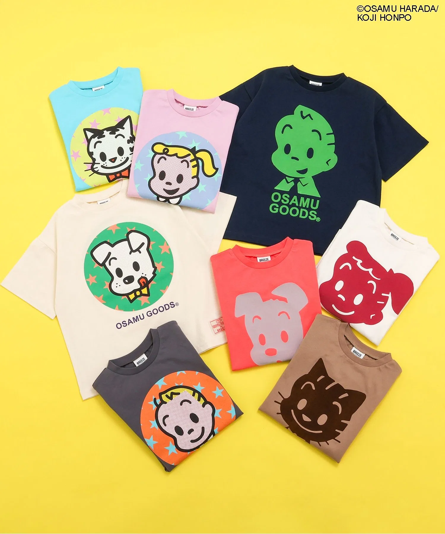 Детская футболка OSAMU GOODS с принтом синяя — фото 2