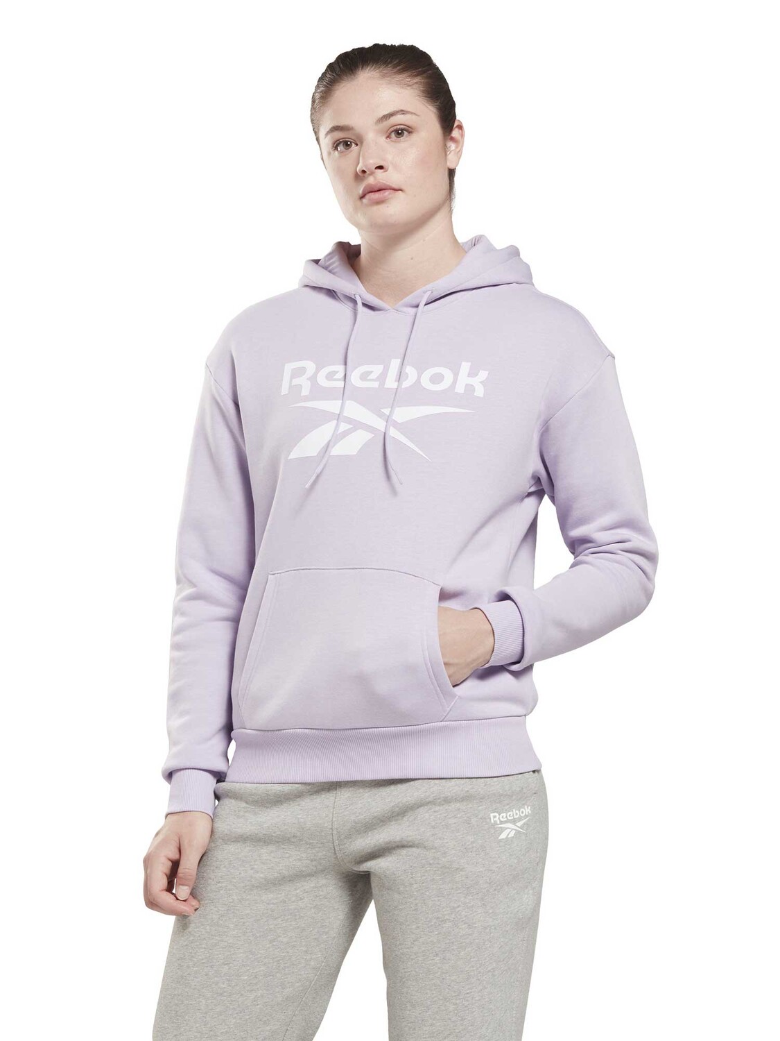 

Толстовка Reebok Identity Big Logo Fleece, фиолетовый