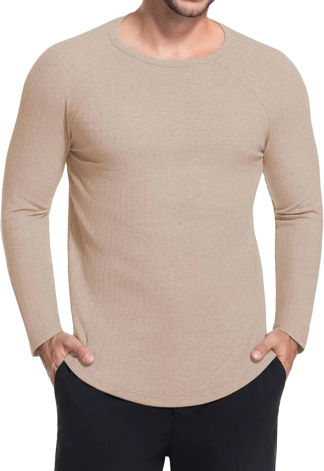 

Мужская футболка YTD с длинным рукавом и регланом