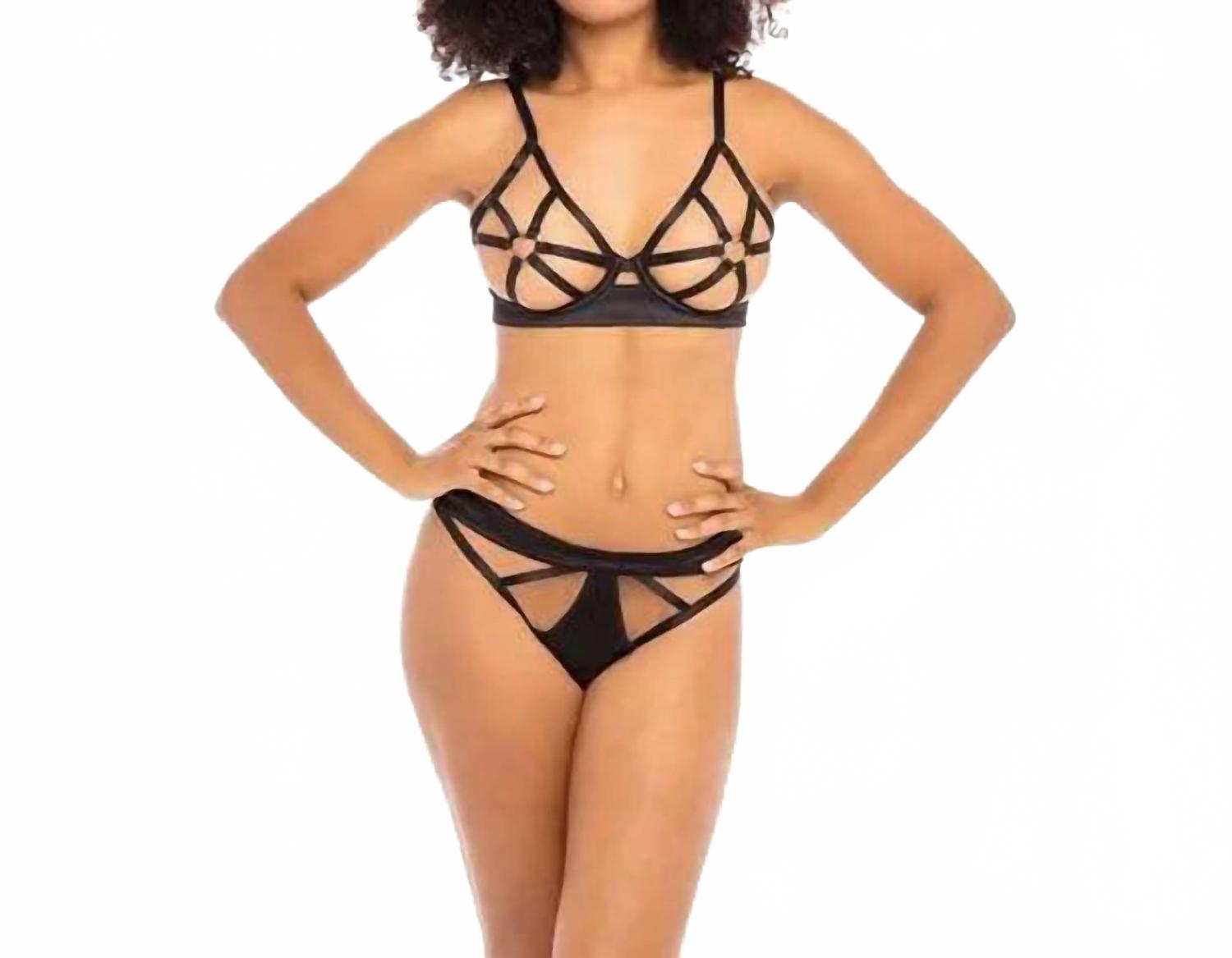 

Черный комплект бюстгальтера Ambra из 2 предметов Oh La La Cheri