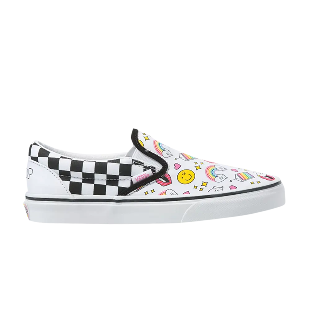 Слипоны Flour Shop x Classic Vans, белый