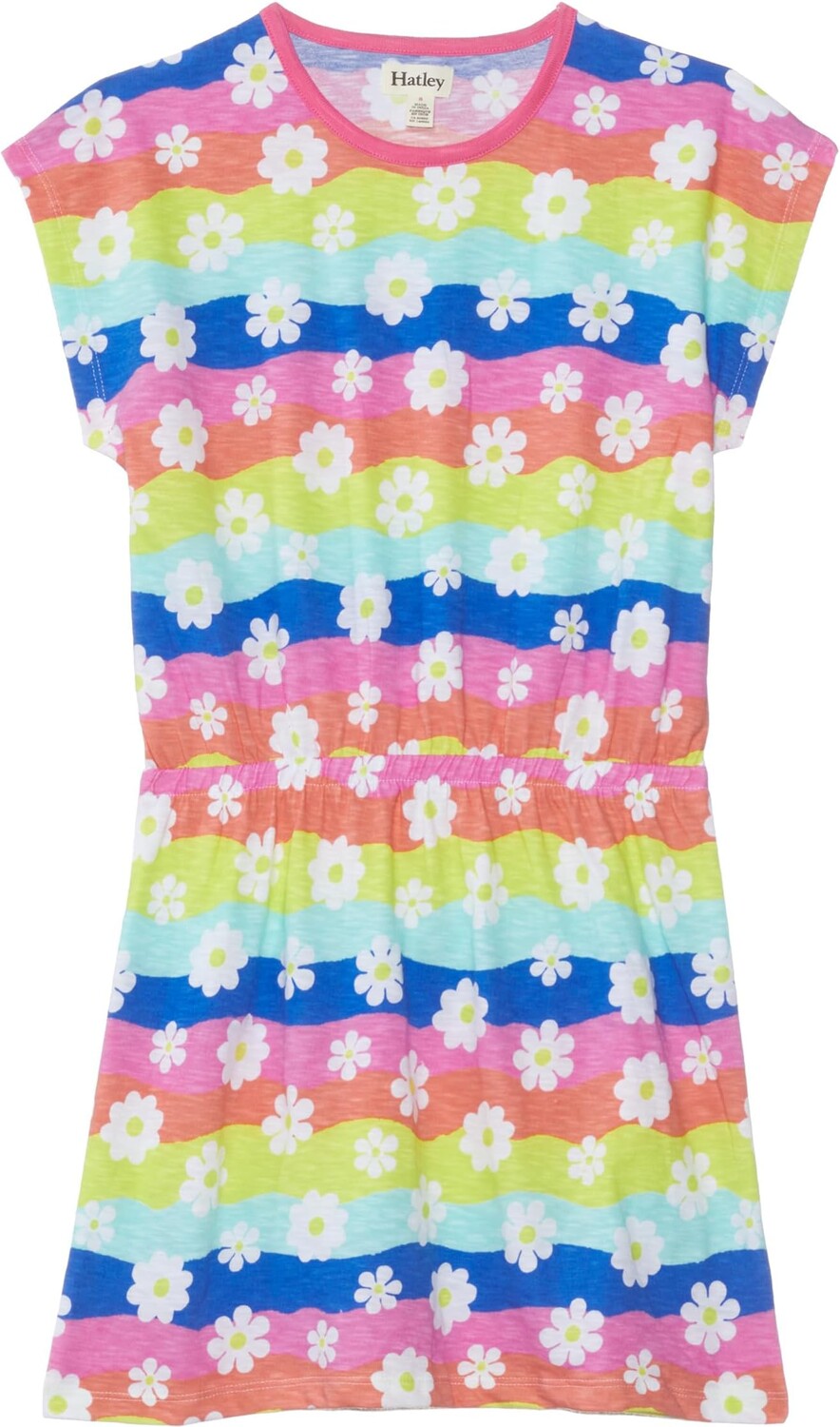 

Платье Hatley Kids Groovy Flowers Relaxed Dress, белый