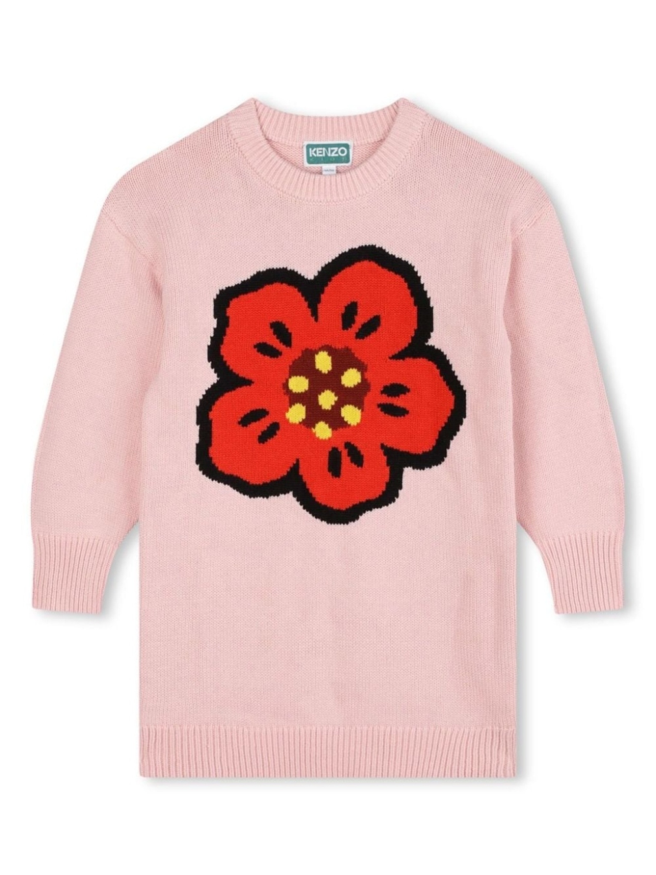 

Kenzo Kids трикотажное платье Boke Flower, розовый