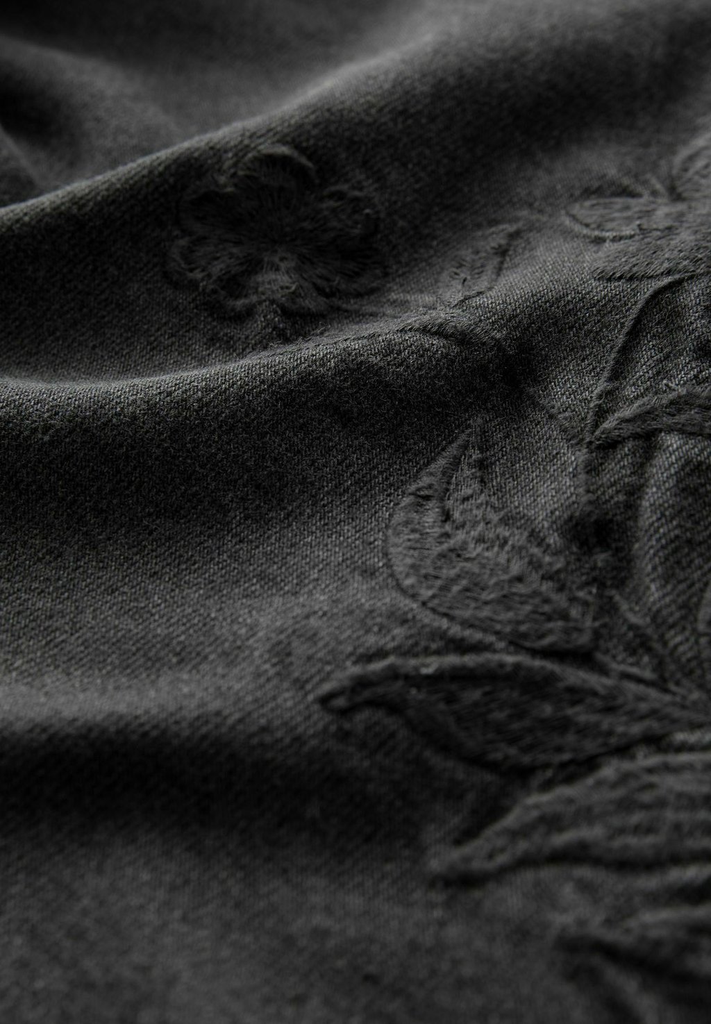 

Джинсы свободного кроя EMBROIDERED WIDE LEG Next, черный