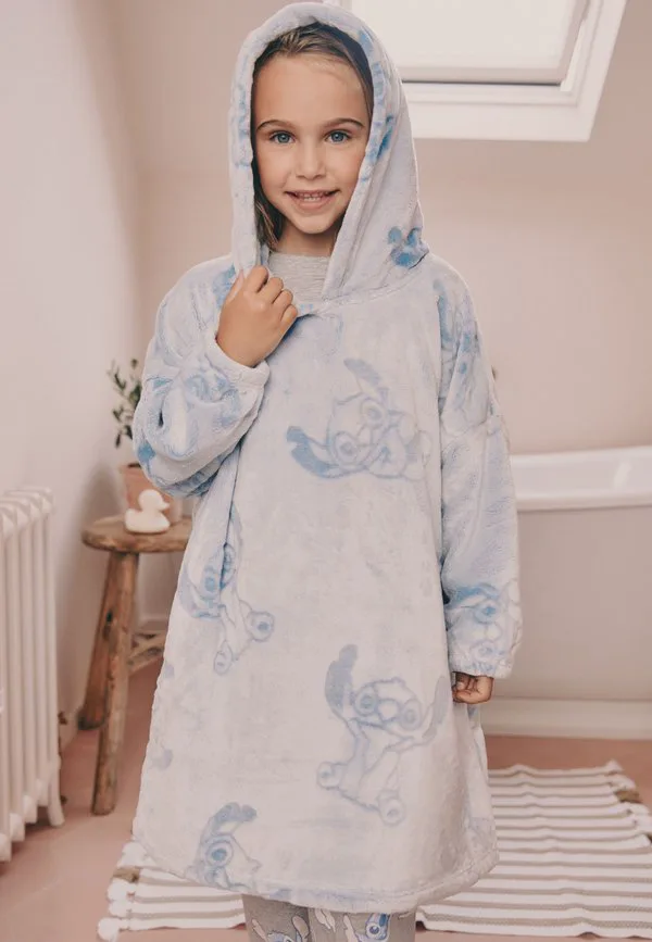 Толстовка-Худи с капюшоном в стиле «лило и стич» стандартного кроя, флисовая. Next, Blue — фото 3