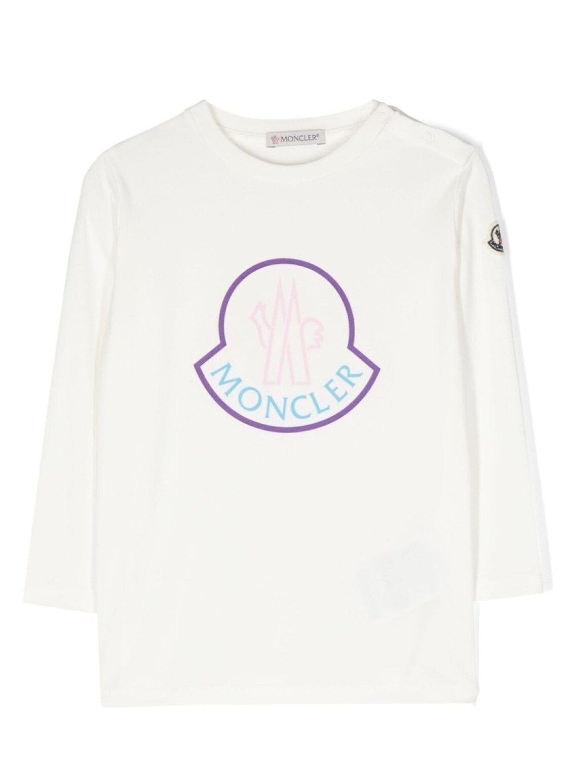 

Moncler Enfant лонгслив с логотипом, белый