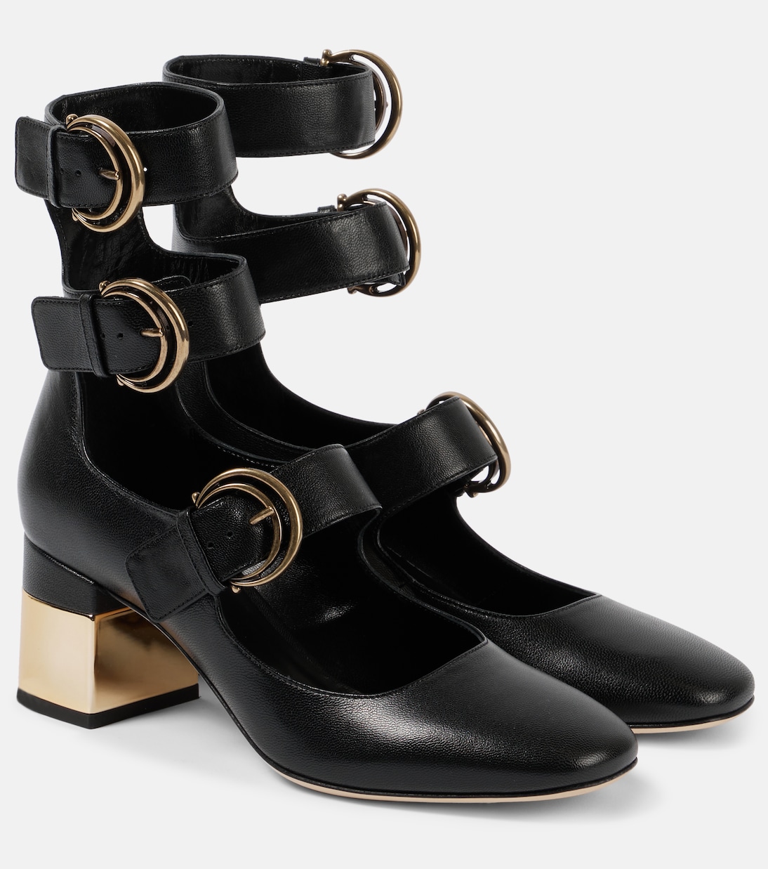Туфли из кожи Alizè Chloé, черный
