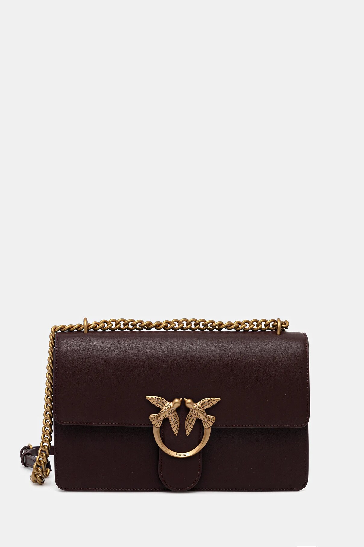 

Сумочка из кожи Pinko, коричневый