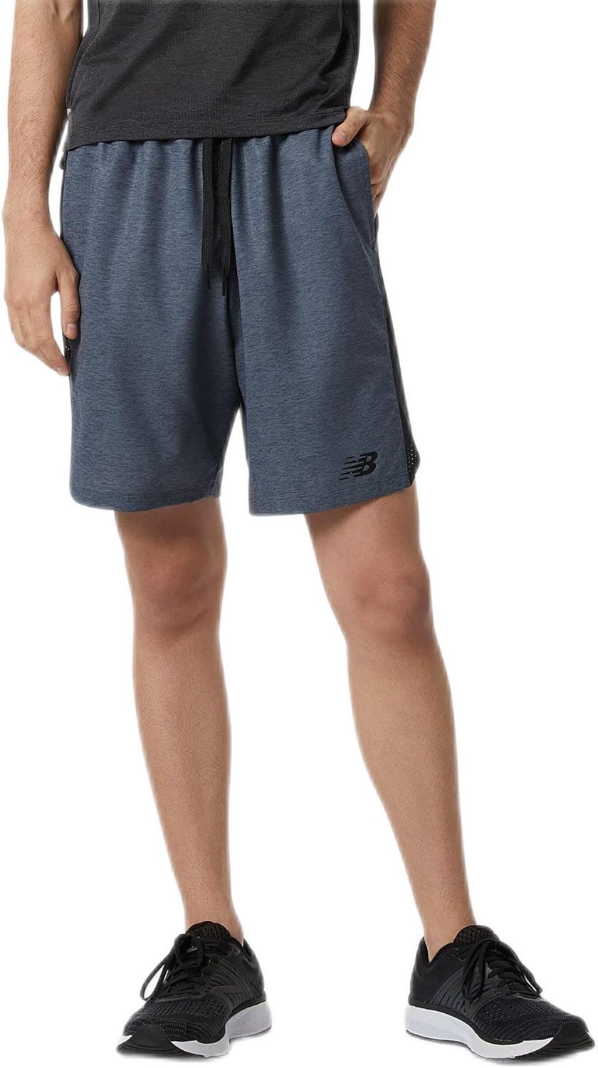 

шорты New Balance Men's Tenacity Woven Logo Short 9 дюймов, Thunder Heather