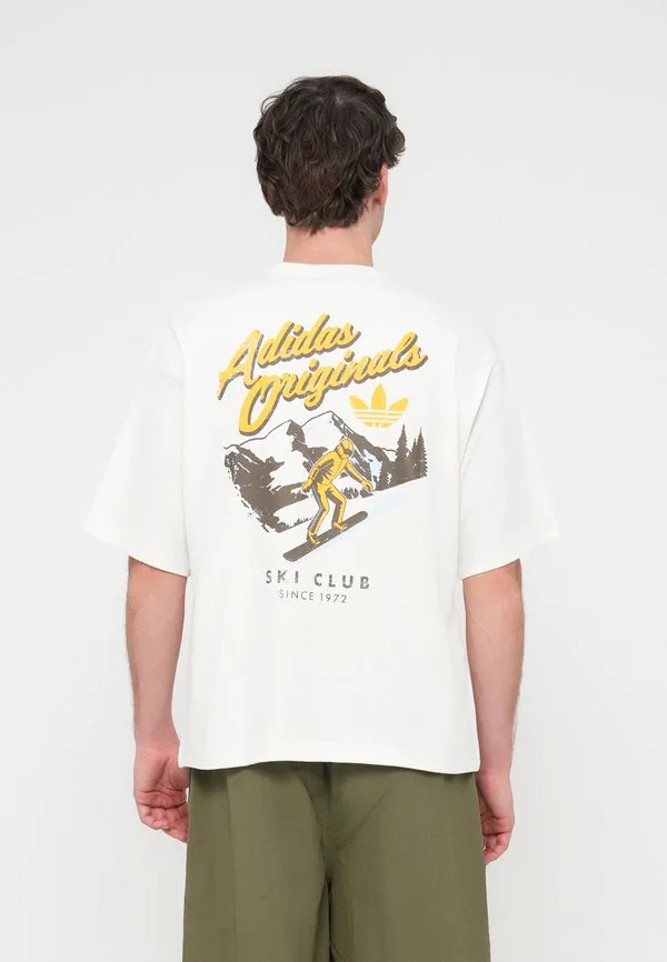 Футболка унисекс с принтом лыжного клуба Adidas Originals, Core White