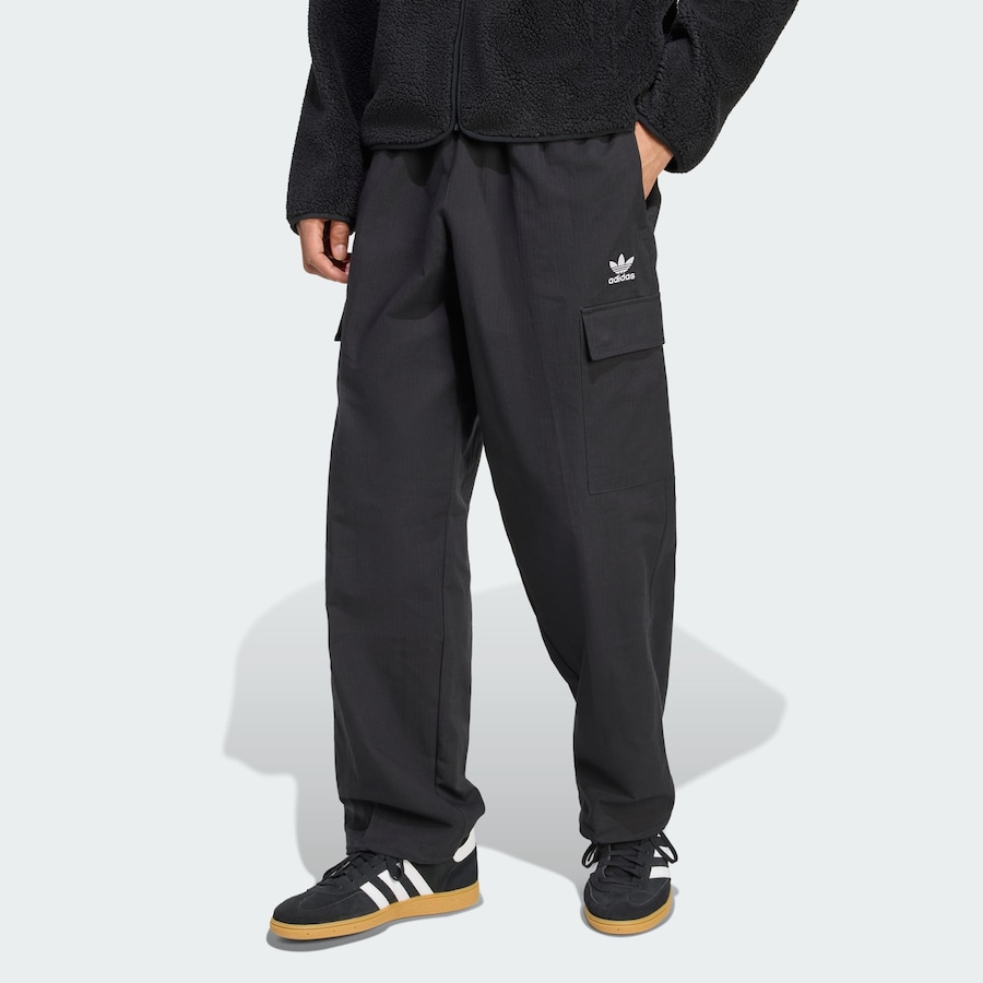 Брюки свободного кроя ADIDAS ORIGINALS Trefoil Essentials, черный — фото 2