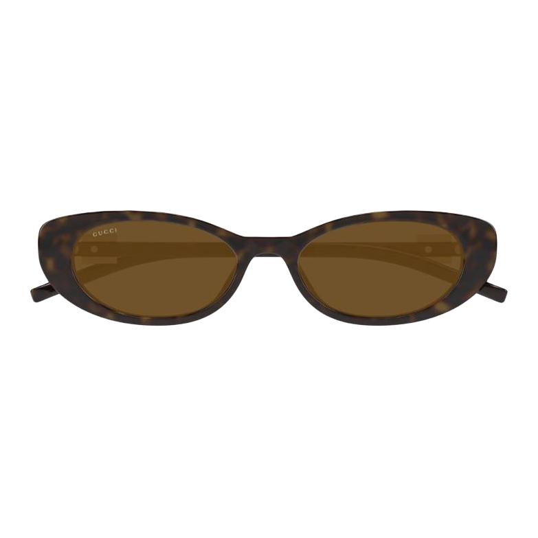 

GUCCI Овальные солнцезащитные очки, Brown