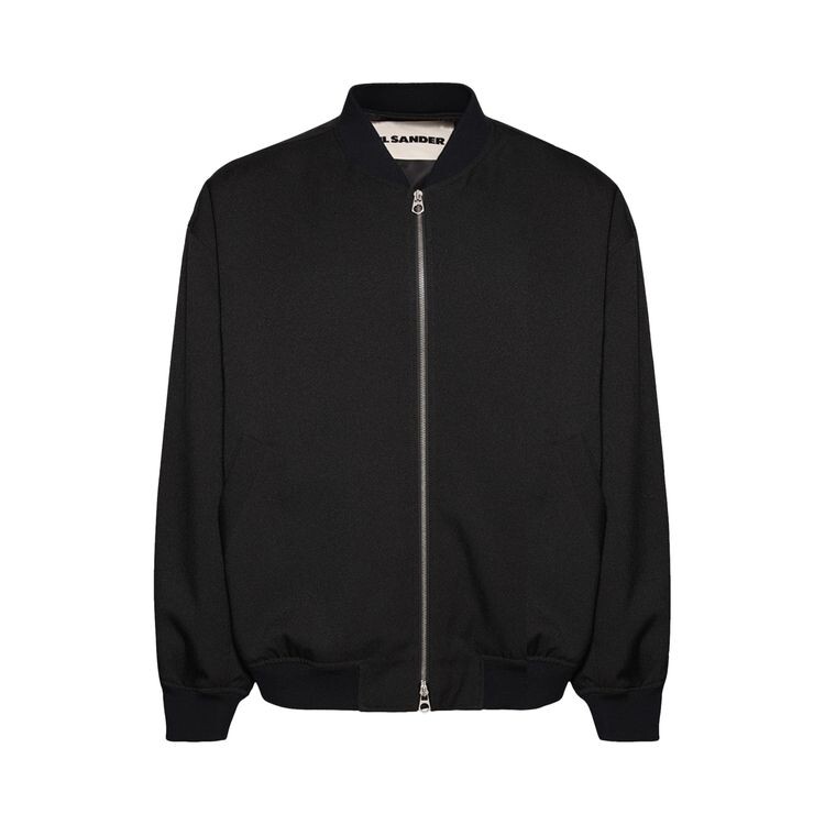

Куртка Jil Sander Oversized Zip-Up Jacket Midnight, черный