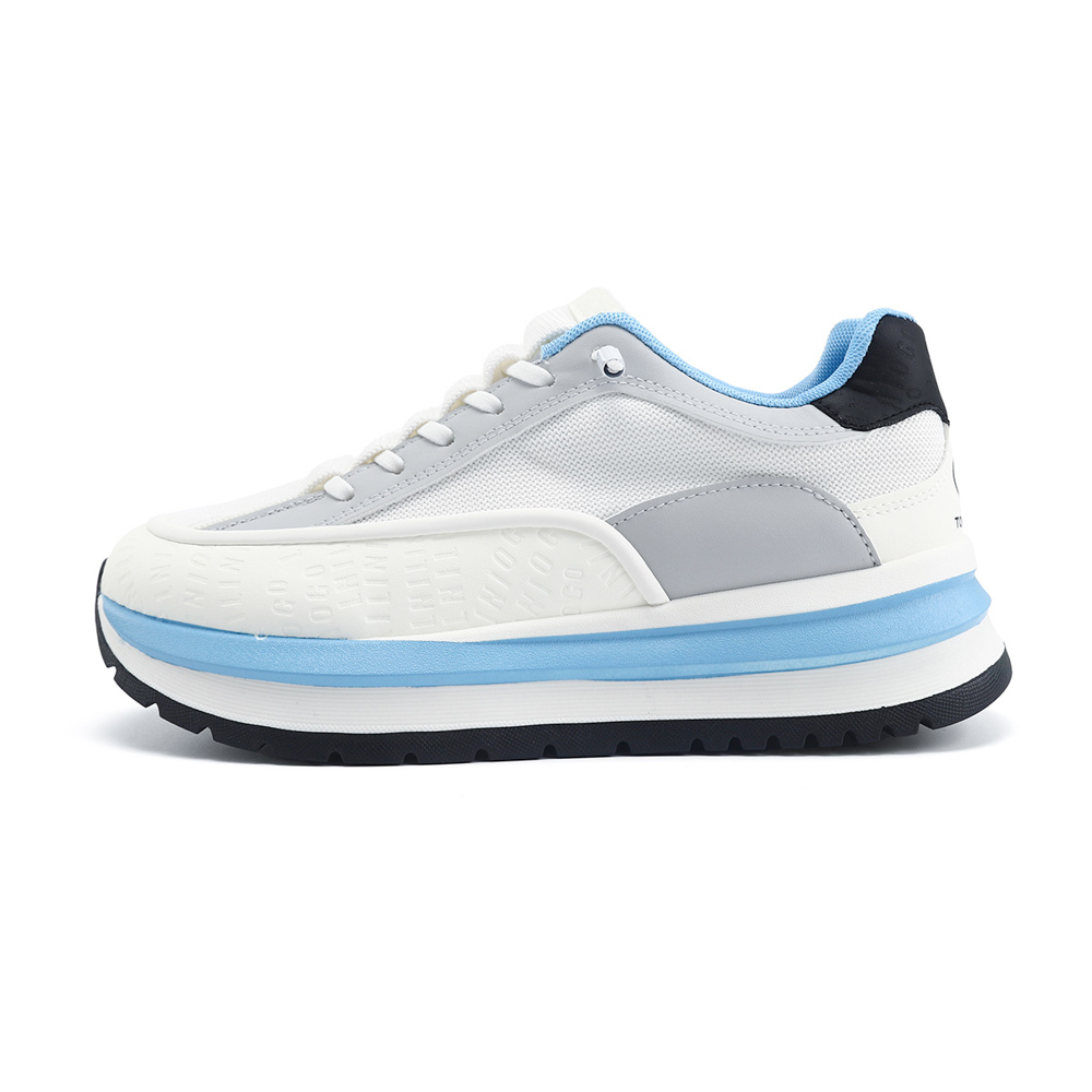 

TOM TAILOR Низкие повседневные мужские кроссовки бело-голубые, цвет White Blue