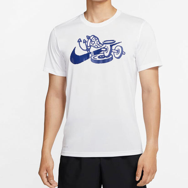 Футболка dri-fit legend training white Nike, белый — фото 4