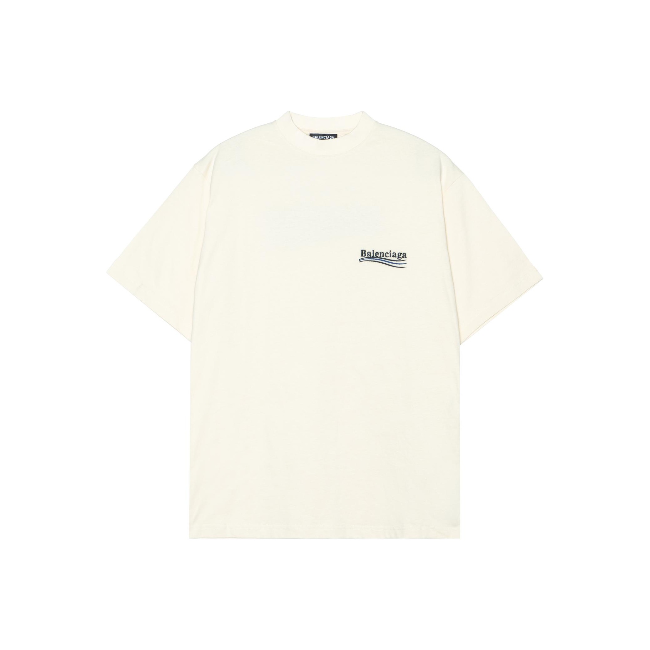 

Balenciaga Футболка для политической кампании, мужская, бежевая, с круглым вырезом, умеренно прямого кроя, Бежевый, Balenciaga Футболка для политической кампании, мужская, бежевая, с круглым вырезом, умеренно прямого кроя