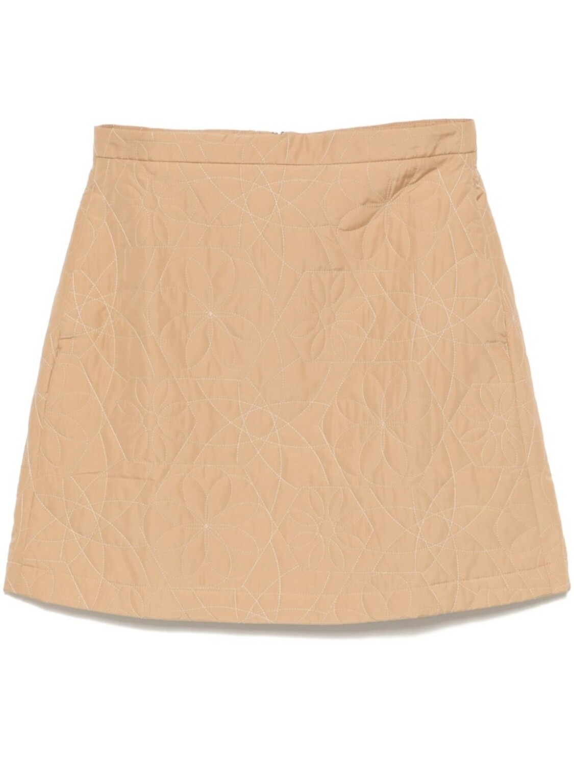 

Стеганая юбка мини Maison Kitsuné, нейтральный цвет