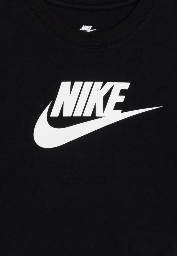Укороченная футболка с принтом «футура» Nike Sportswear, Black — фото 4