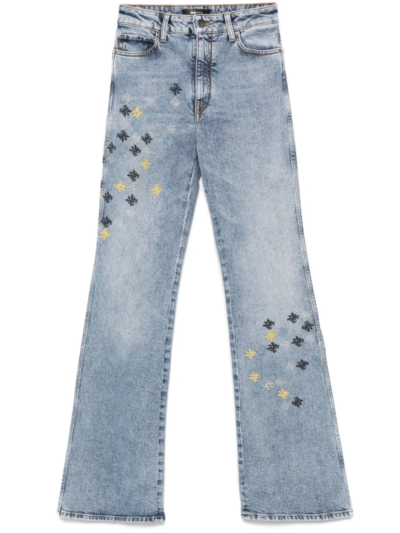 

Джинсы AMIRI MA Quad с вышивкой, синий