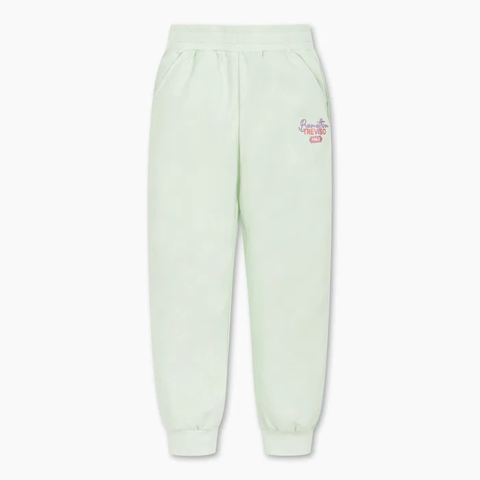 Детские джоггеры с надписью мятного цвета от Benetton Kids