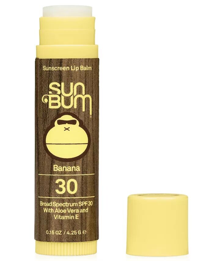 Солнцезащитный бальзам для губ SPF 30, 0,15 унции Sun Bum, цвет Banana — фото 3