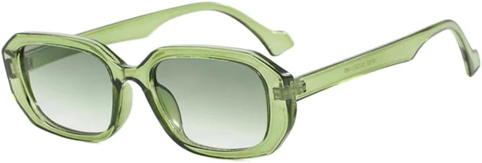 

Солнцезащитные очки в маленькой оправе для женщин, прозрачные, с градиентным затемнением, с защитой от УФ-излучения UV400, для мужчин, для занятий спортом на открытом воздухе, бега и езды generic, Green Green Gradient