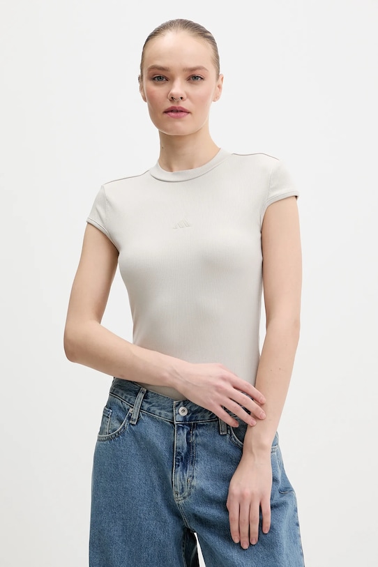 

Футболка essentials rib cap Adidas, бежевый