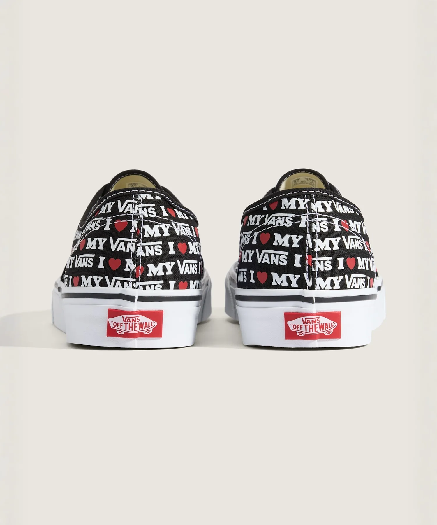 Кроссовки из канваса с лого I LOVE MY VANS Authentic VANS черные — фото 4