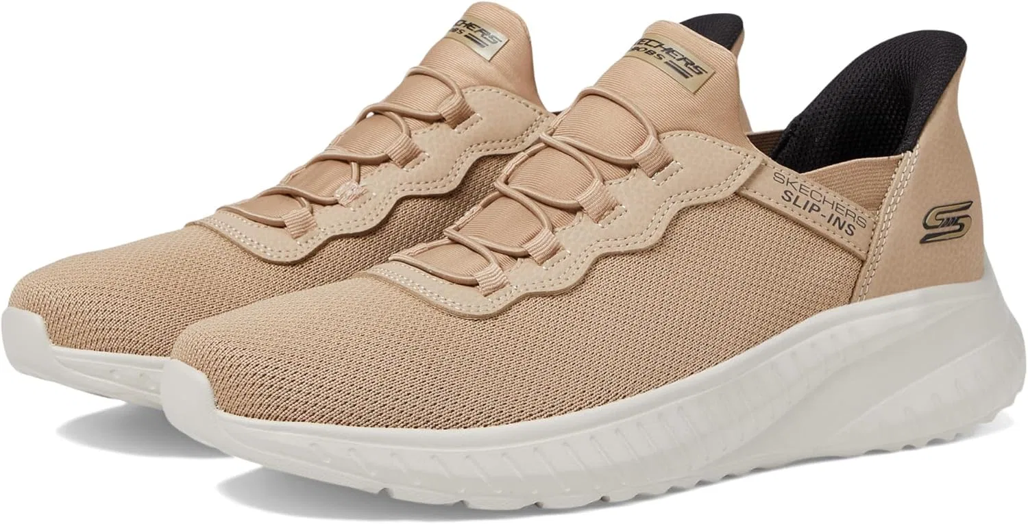 Skechers Hands Free Slip-ins Bobs Squad Chaos - Цветные женские кроссовки, Light Brown — фото 2