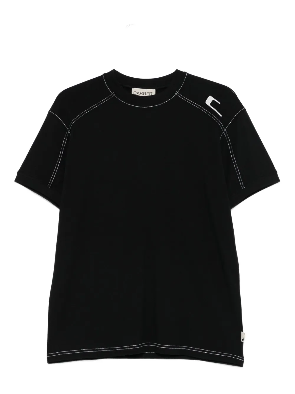 

Футболка с контрастной строчкой Carrer, черный