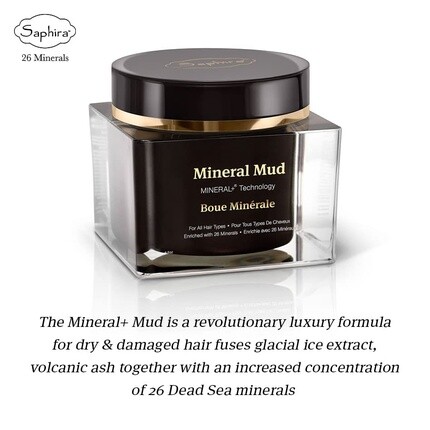 Saphira Маска для волос Mineral+ Mud, интенсивное лечебное восстановление с технологией ледниковой глины, 6,8 унций — фото 2