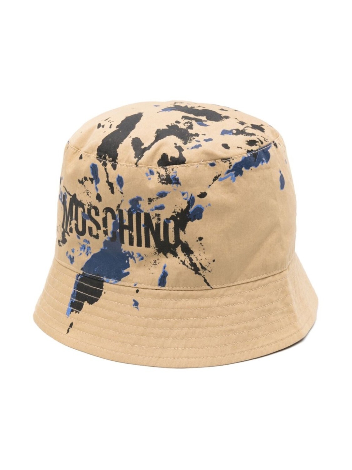 

Moschino Kids панама с эффектом разбрызганной краски, нейтральный цвет