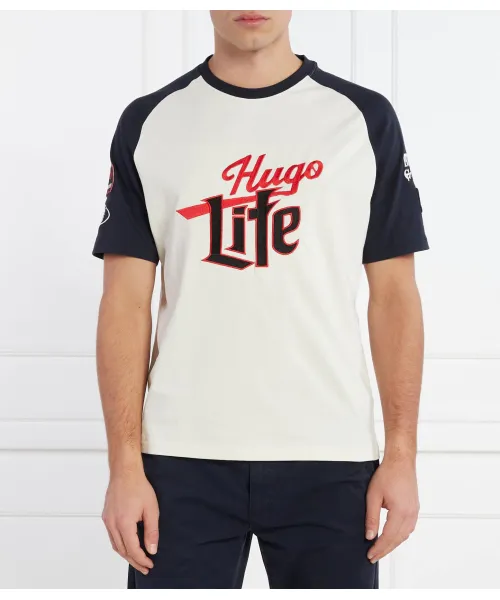

Футболка dilife Loose fit Hugo, бежевый