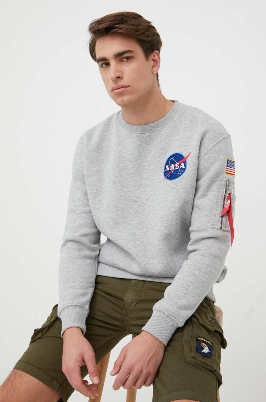 

Свитер космического корабля Alpha Industries, серый