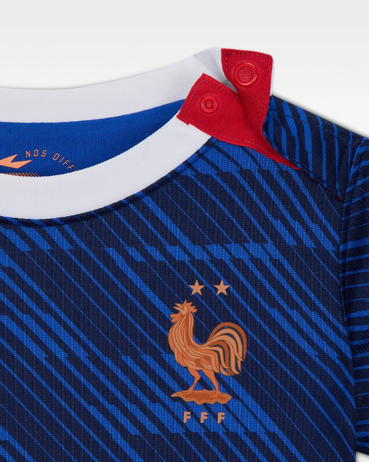 Детский футбольный комплект Nike FFF 2026 Stadium Home (3 предмета), Game Royal/Blackened Blue/White/Metallic Copper — фото 3