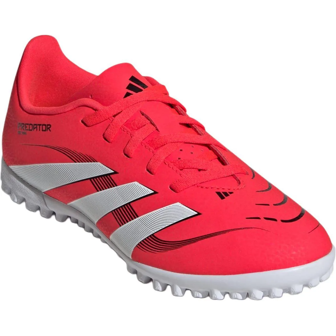 Adidas Predator CLUB Abrasion Resistant низкие футбольные бутсы Red/White/Black детские — фото 4