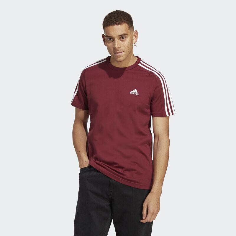 

Футболка из одного джерси с 3 полосками Essentials ADIDAS, цвет rosa