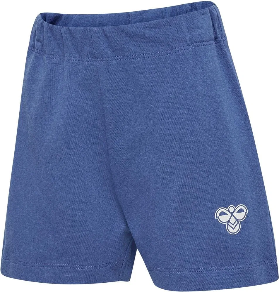 Шорты детские из органического хлопка, Hummel, синий