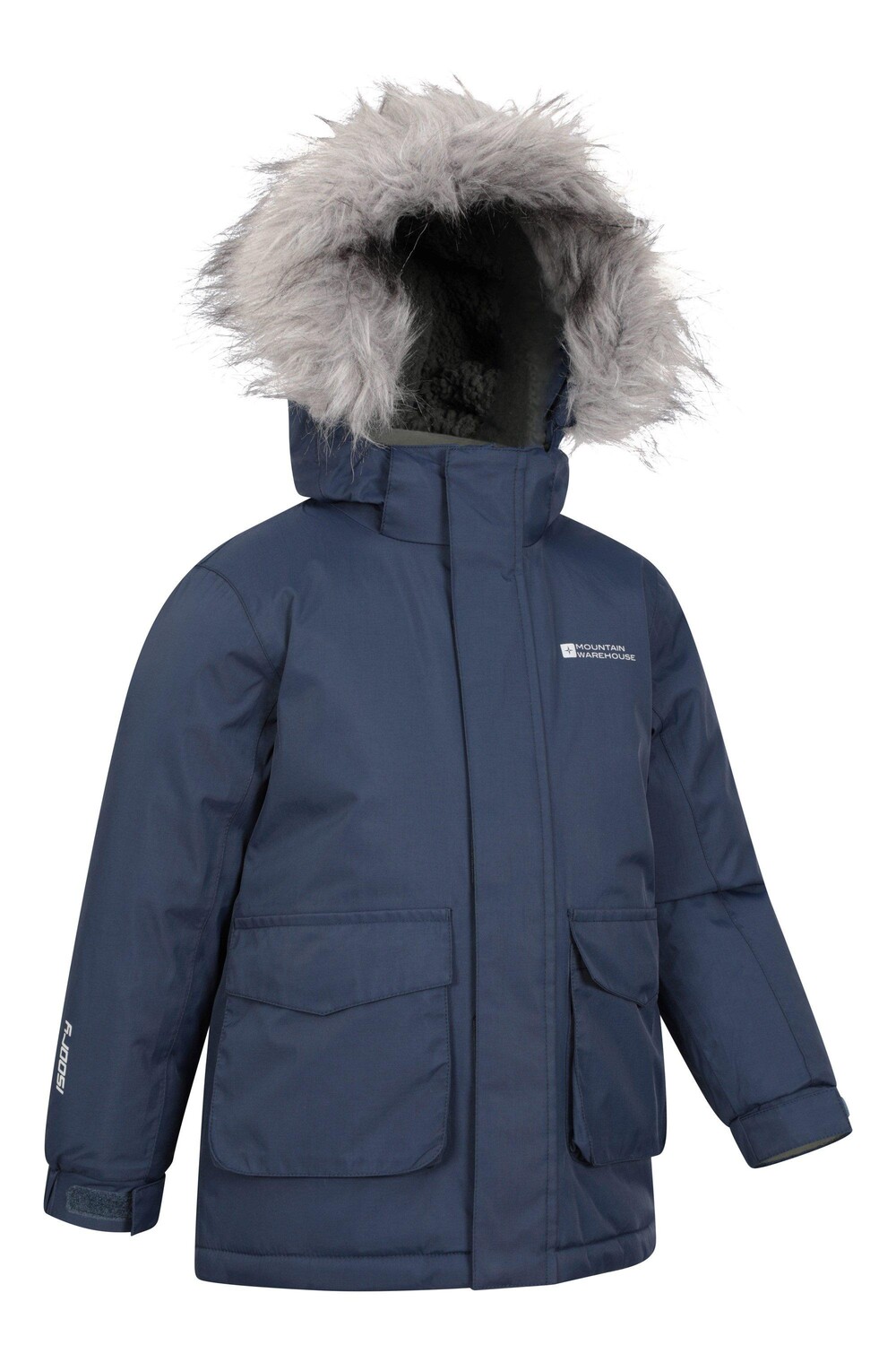 Водостойкая однотонная куртка Ranger Parka Mountain Warehouse, синий — фото 2