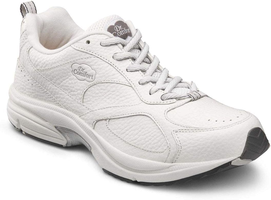 

Мужские спортивные кроссовки Dr. Comfort Winner Plus с гелевыми вставками - обувь для с увеличенной глубиной, терапевтическая обувь для бега, белый
