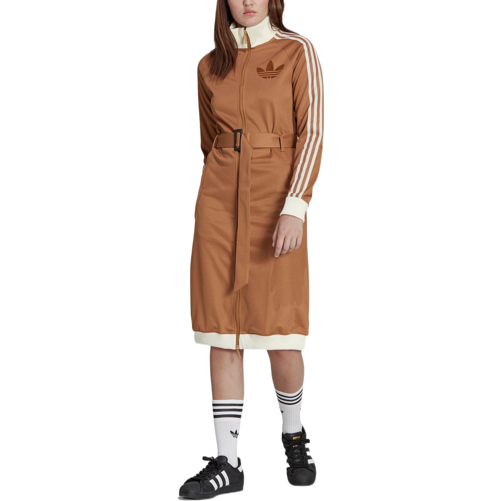 Adidas Originals Женская куртка Adicolor, Umber — фото 4