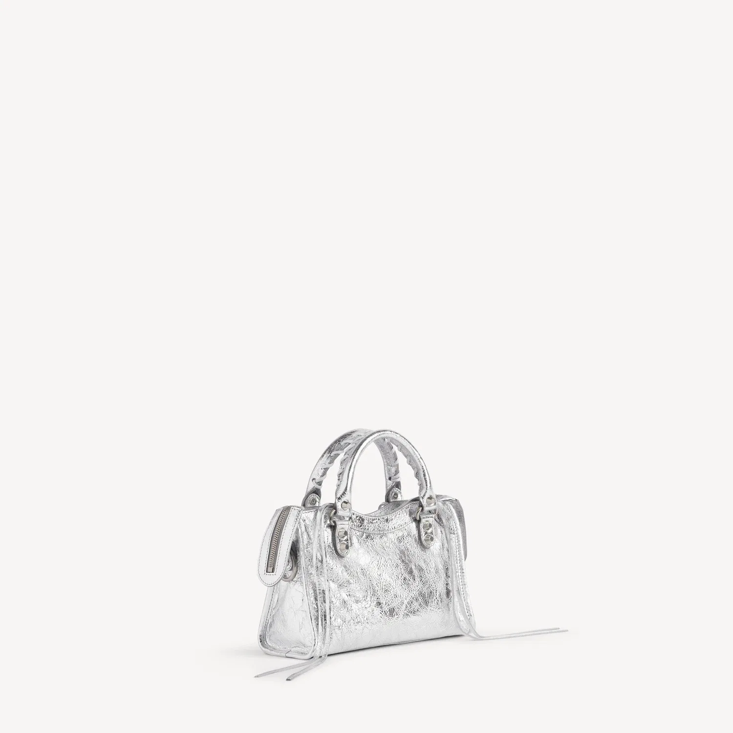 Женская сумка Le City Mini из серебра BALENCIAGA, серебряный — фото 3