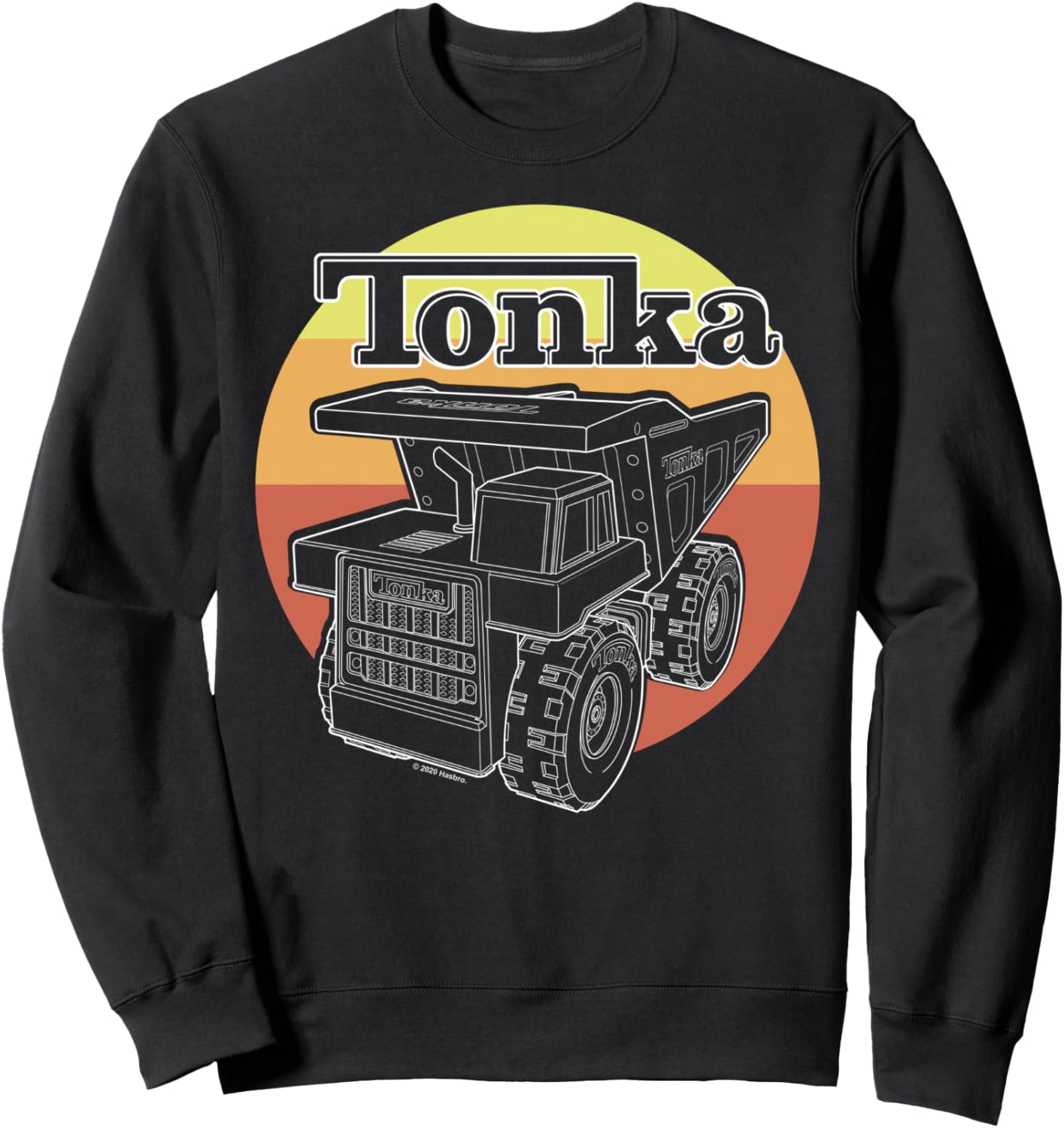 

Толстовка Tonka Retro Sunset Stripe Vintage Truck Logo, черный