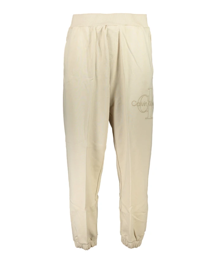 

Бежевые спортивные мужские брюки с вышивкой Calvin Klein, бежевый