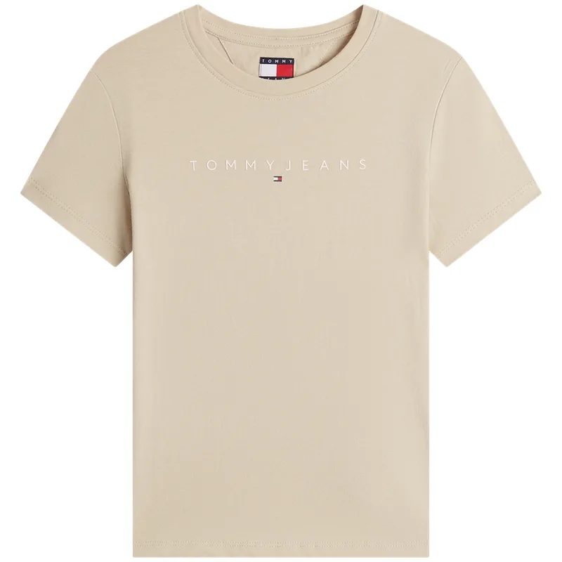 Футболка женская с круглым вырезом Tommy Hilfiger, хаки AES