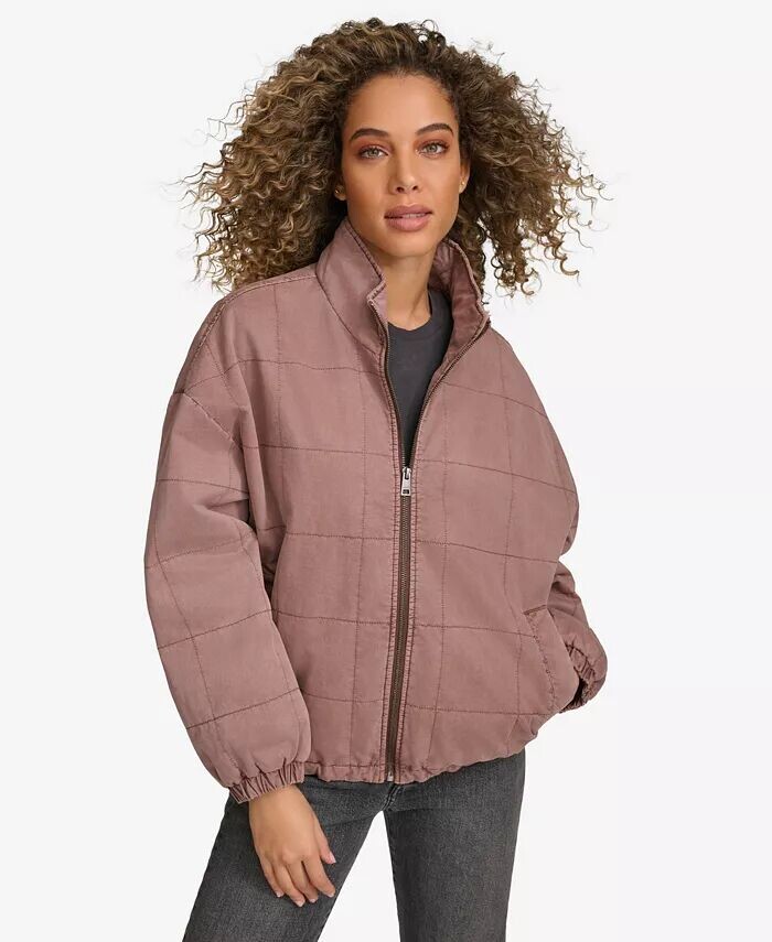 

Женская стеганая хлопковая куртка Box Levi'S, серый