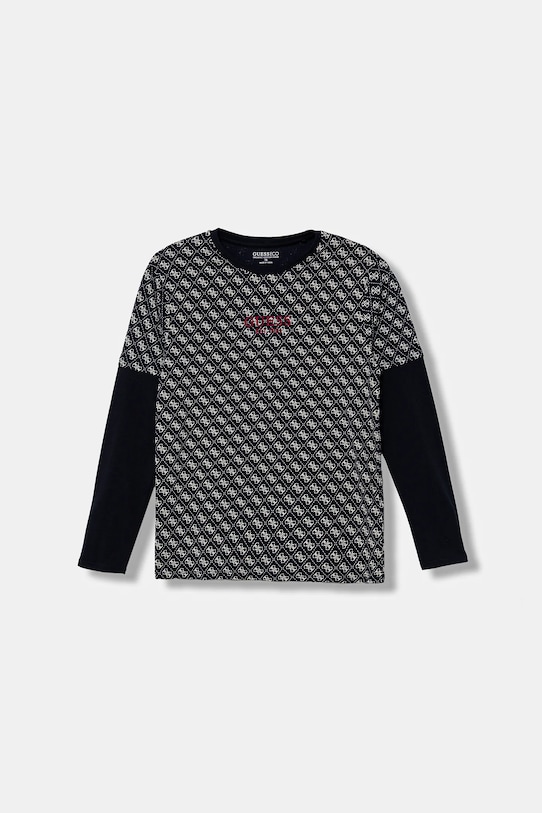 

Детская хлопковая водолазка Guess, синий