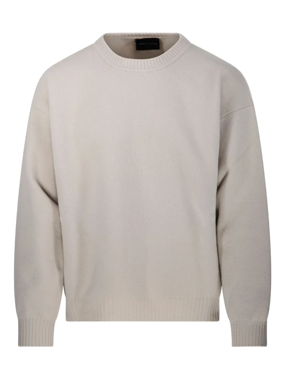 

Свитер с круглым вырезом Roberto Collina, нейтральный