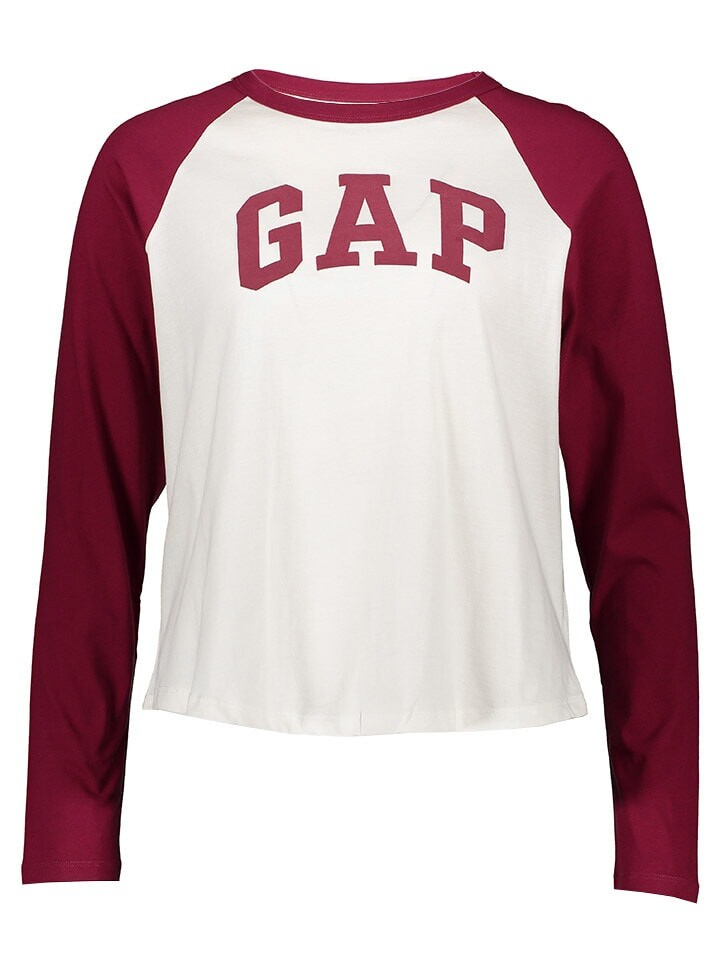 

Лонгслив GAP Longsleeve, цвет Rot/Weiß